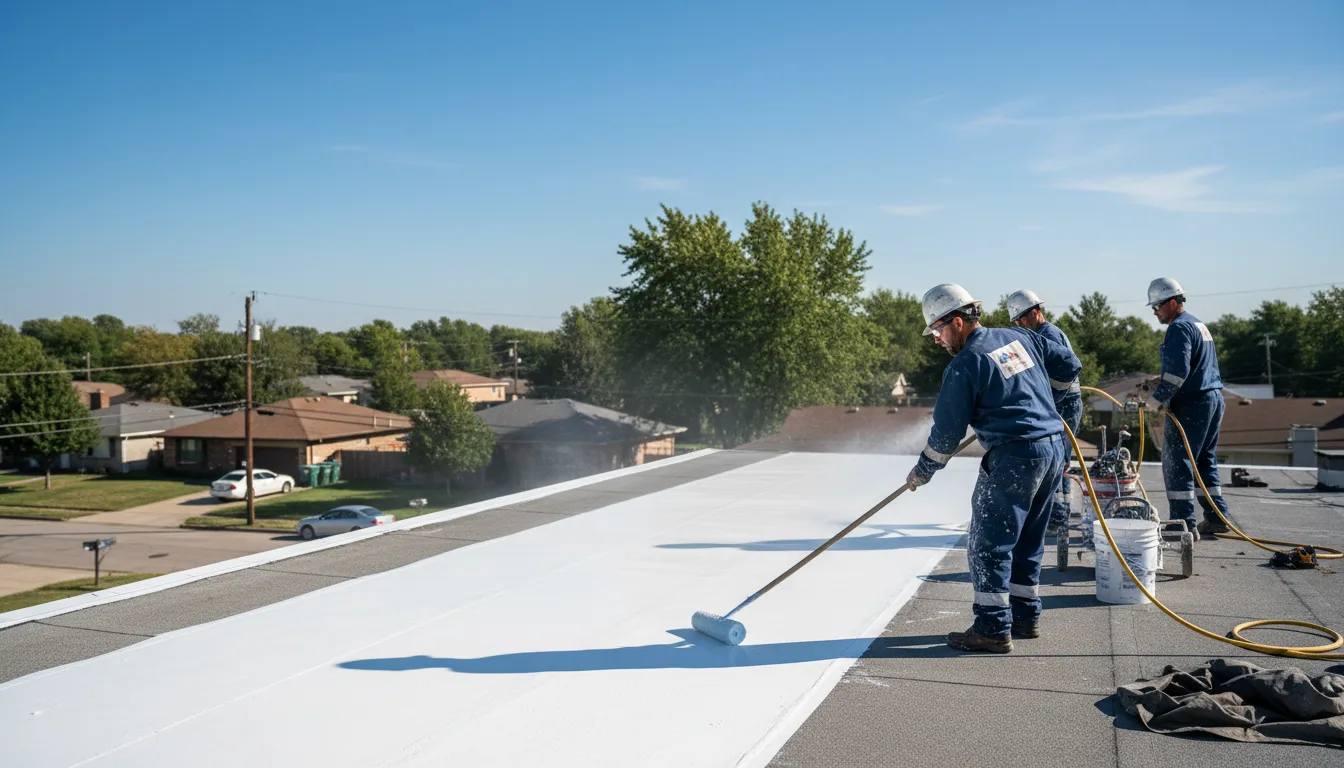 Commercial roof coating in Claremont, NC near me